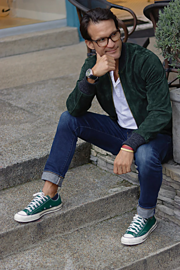 grand prix bomber jacket in perforated suede dark green grand prix bomber jacket in perforated suede dark green