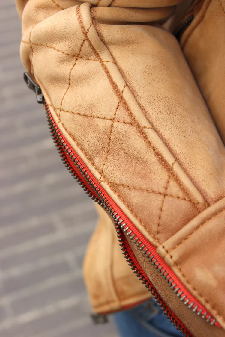 sol storm leather jacket pre washed tan leather cafe racer sol storm leather jacket pre washed tan leather cafe racer