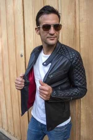 r79 sol leather jacket pre washed tan leather cafe racer
