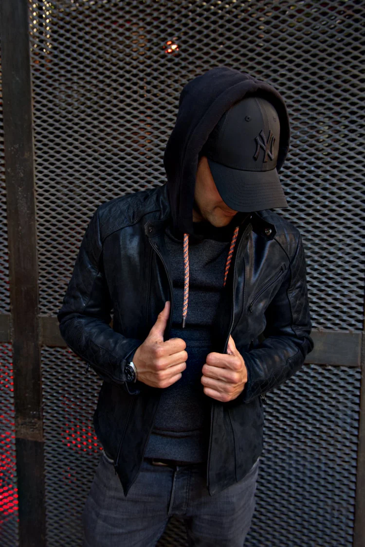 lotus rk leather jacket satin black on black bison nubuck lotus rk leather jacket satin black on black bison nubuck