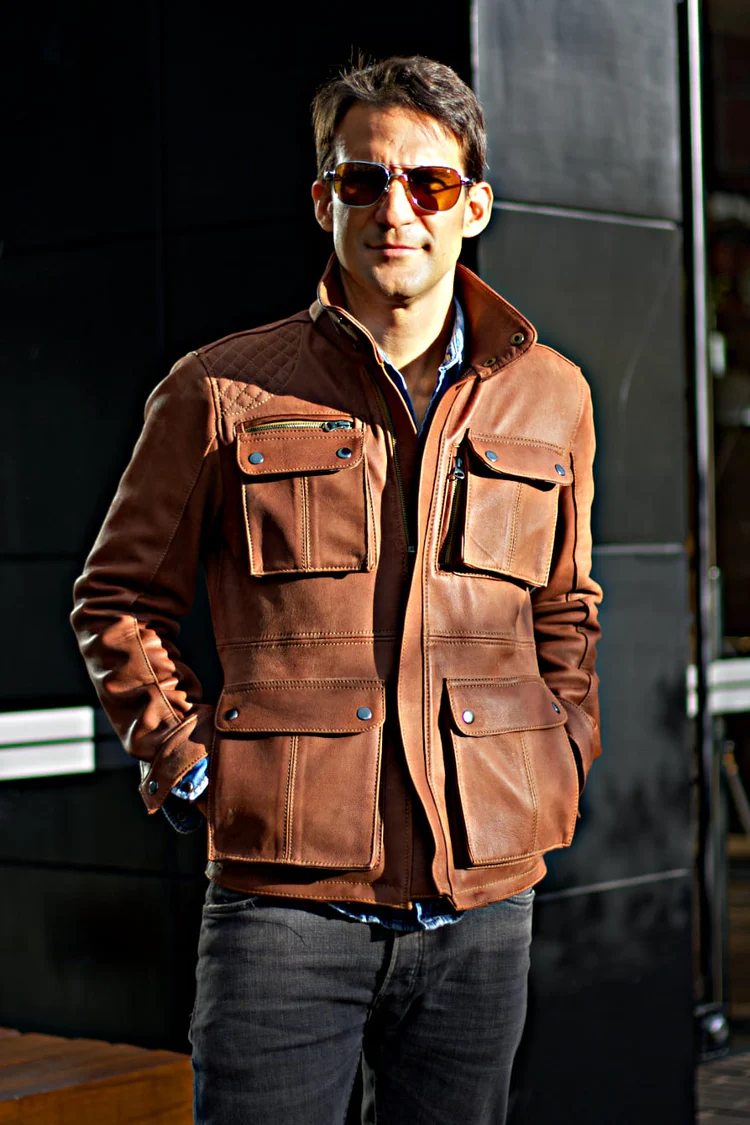 field leather jacket vintage brown mid length field leather jacket vintage brown mid length