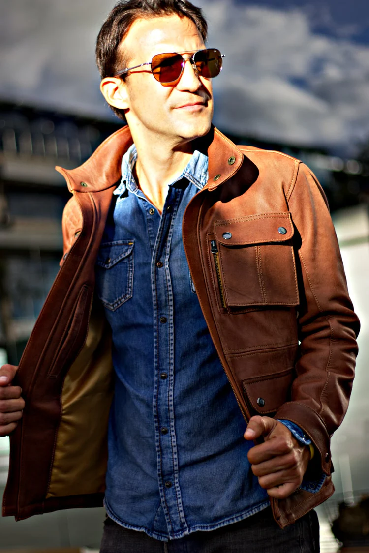 field leather jacket vintage brown mid length field leather jacket vintage brown mid length