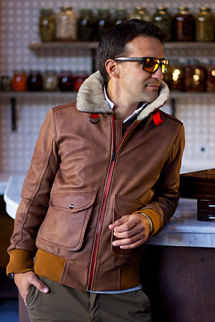 bell 59 leather pilot jacket classic & minimal brown bell 59 leather pilot jacket classic & minimal brown